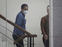 Foto: Bupati Muara Enim Edison di Gedung Merah Putih Komisi Pemberantasan Korupsi, Jakarta Selatan. (Dokumentasi detikcom/Ari Saputra)