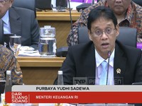 DPR RI raker dengan Menteri Keuangan Purbaya Yduhi Sadewa. (YouTube/TVR Parlemen)