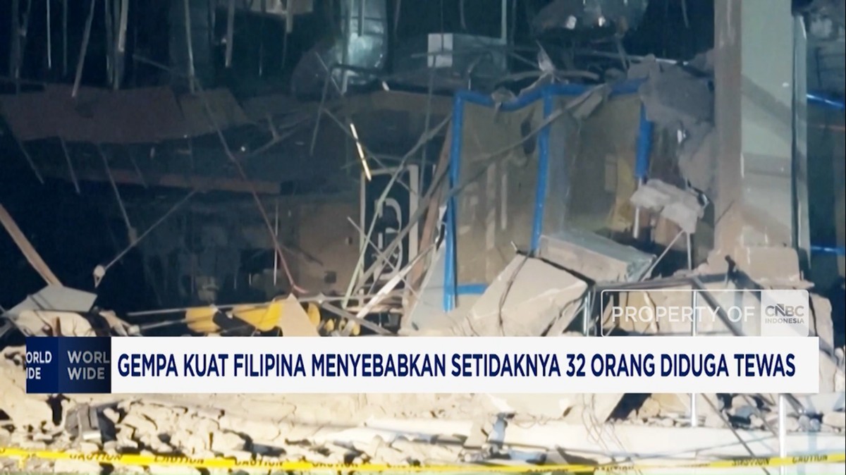 Video: Gempa Filipina Menyebabkan Setidaknya 32 Or