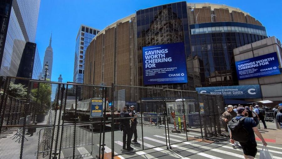 Madison Square Garden. (Getty Images via AFP/ADAM GRAY)