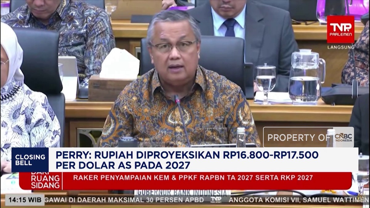 Perry: Rupiah Diproyeksikan Rp16.800-Rp17.500 Per Dolar AS P