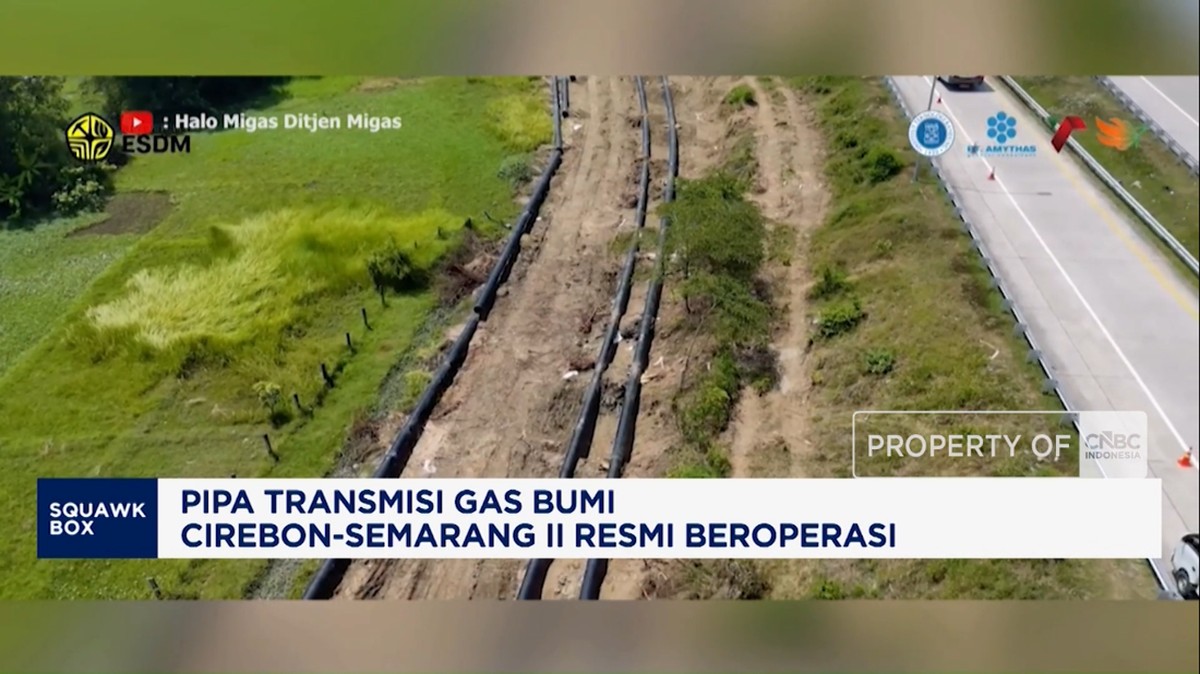 Video: Pipa Transmisi Gas Bumi Cirebon-Semarang II Resmi Beroperasi