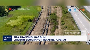 Pipa Transmisi Gas Bumi Cirebon-Semarang II Resmi Beroperasi