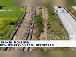 Pipa Transmisi Gas Bumi Cirebon-Semarang II Resmi Beroperasi