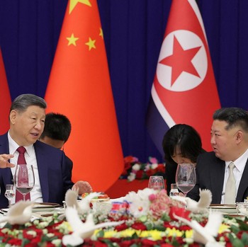 Momen Langka, Makan Malam Mewah Xi Jinping & Kim Jong Un