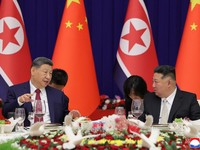 Momen Langka, Makan Malam Mewah Xi Jinping & Kim Jong Un