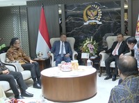 Wakil Ketua DPR RI, Sufmi Dasco bertemu pimpinan Bank Himbara. (Dok. Istimewa)