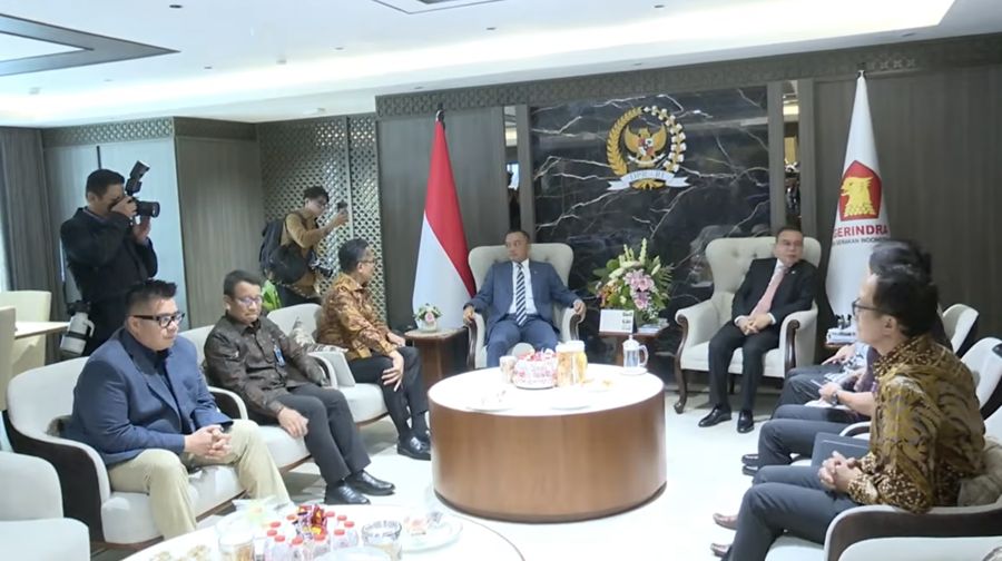 Wakil Ketua DPR RI, Sufmi Dasco bertemu pimpinan Bank Himbara. (Dok. Istimewa)