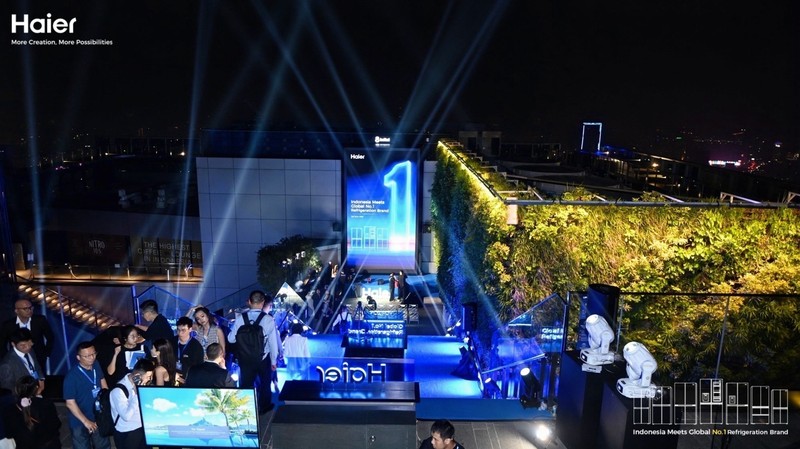 Haier meluncurkan Horizon Collection di Jakarta, menghadirkan kulkas premium dengan teknologi penyimpanan segar, kapasitas besar, dan fitur pemurnian udara. (Dok. Haier)
