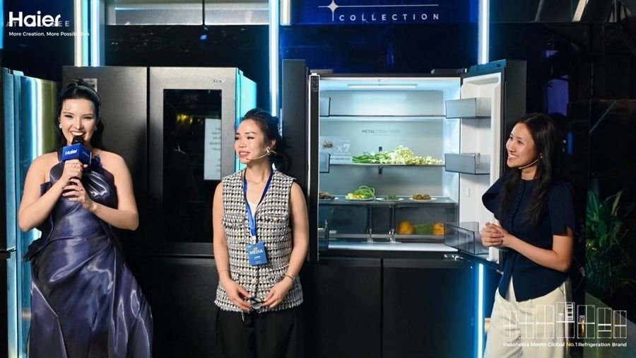 Haier meluncurkan Horizon Collection di Jakarta, menghadirkan kulkas premium dengan teknologi penyimpanan segar, kapasitas besar, dan fitur pemurnian udara.