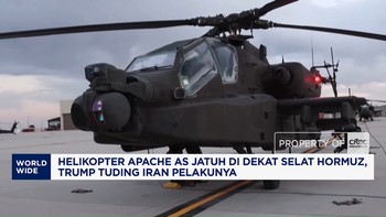 Helikopter Apache AS Jatuh di Dekat Selat Hormuz