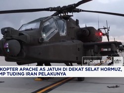Helikopter Apache AS Jatuh di Dekat Selat Hormuz