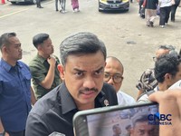 Menteri Koperasi dan Usaha Kecil dan Menengah, Maman Abdurrahman di sela acara Bursa Wirausaha Unggulan, Rabu (10/6/2026).. (CNBC Indonesia/Elga Nurmutia)