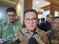 Menteri Perdagangan (Mendag) Budi Santoso saat ditemui di Kompleks Parlemen, Jakarta, Rabu (10/6/2026). (CNBC Indonesia/Martyasari Rizky)