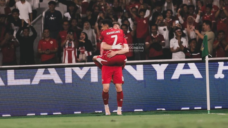 Pemain timnas Indonesia saat laga melawan Mozambik dalam laga FIfa Matchday di Stadion Utama Gelora Bung Karano (SUGBK), Senayan, Jakarta, Selasa (9/6/2026). (Dok. PSSI)