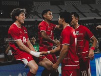 Pemain timnas Indonesia saat laga melawan Mozambik dalam laga FIfa Matchday di Stadion Utama Gelora Bung Karano (SUGBK), Senayan, Jakarta, Selasa (9/6/2026). (Dok. PSSI)