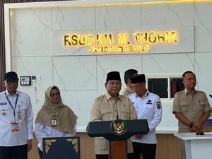 Prabowo Resmikan RSUD Krui Lampung, Mampu Layani Penyakit Jantung-Kanker