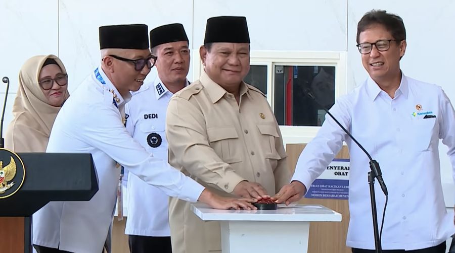 Foto: Presiden Prabowo Subianto meresmikan RSUD KH. Muhammad Thohir Krui, Pesisir Barat, Lampung, 10 Juni 2026. (YouTube/Sekretariat Presiden)