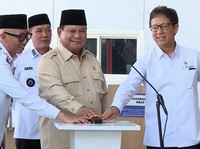 Foto: Presiden Prabowo Subianto meresmikan RSUD KH. Muhammad Thohir Krui, Pesisir Barat, Lampung, 10 Juni 2026. (YouTube/Sekretariat Presiden)