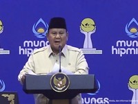 Foto: Presiden Prabowo Subianto menghadiri pembukaan Munas HIPMI XVIII, Bandar Lampung, Rabu (10/6/2026). (Tangkapan Layar Youtube/Sekretariat Presiden)