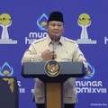 Foto: Presiden Prabowo Subianto dalam pembukaan Munas XVIII Himpunan Pengusaha Muda Indonesia di Kota Bandar Lampung, Lampung, Rabu (10/6/2026). (Tangkapan Layar YouTube Sekretariat Presiden)