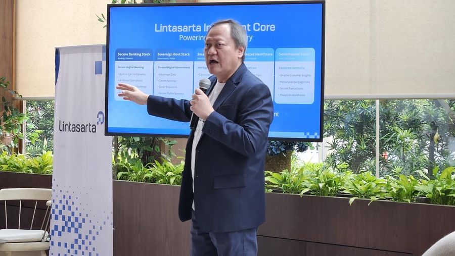 President Director & CEO Lintasarta Armand Hermawan dalam acara Media Gathering, Selasa (9/6/2026).