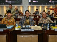 Rapat Kerja Komisi XI DPR RI dengan Menkeu, Menteri PPN/Kepala BAPPENAS, Gubernur BI DAN Ketua DK OJK, Rabu (10/6/2026). (Dok. Biro KLI Kemenkeu)