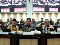 Rapat Kerja Komisi XI DPR RI dengan Menkeu, Menteri PPN/Kepala BAPPENAS, Gubernur BI DAN Ketua DK OJK, Rabu (10/6/2026). (YouTube/TVR Parlemen)