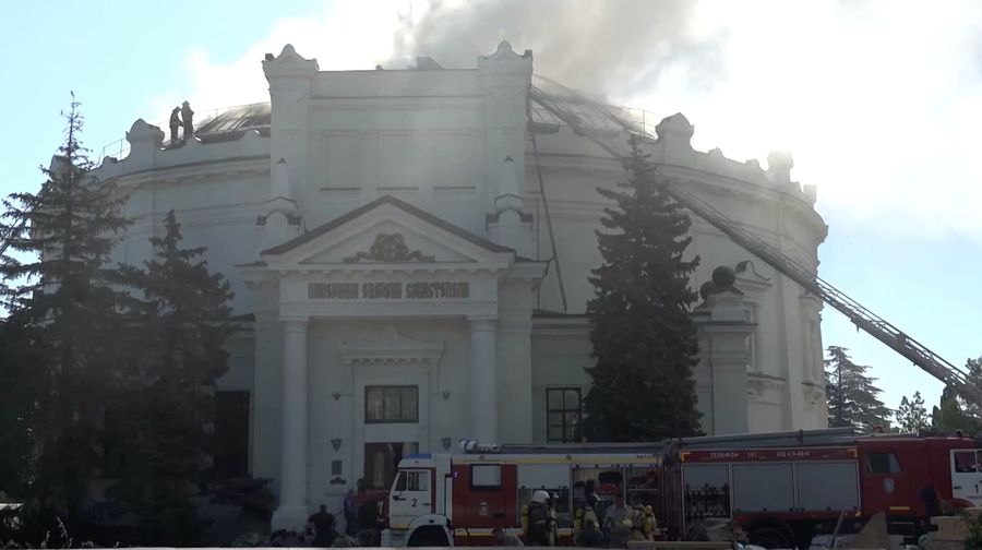 Drone Ukraina dilaporkan menghantam sebuah museum bersejarah di Kota Sevastopol, wilayah Krimea yang dianeksasi Rusia, Rabu (10/6/2026).