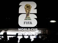 Foto: Logo Piala Dunia FIFA 2026. (Reuters/Jeenah Moon)
