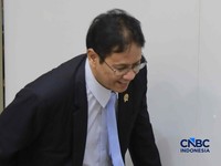 Menteri Keuangan Purbaya Yudhi Sadewa dalam Rapat Kerja bersama Komisi XI DPR RI, Jakarta, Kamis (11/6/2026). (CMNBC Indonesia/Muhammad Sabki)