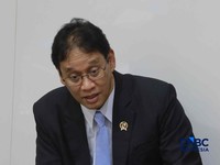 Menteri Keuangan Purbaya Yudhi Sadewa dalam Rapat Kerja bersama Komisi XI DPR RI, Jakarta, Kamis (11/6/2026). (CMNBC Indonesia/Muhammad Sabki)