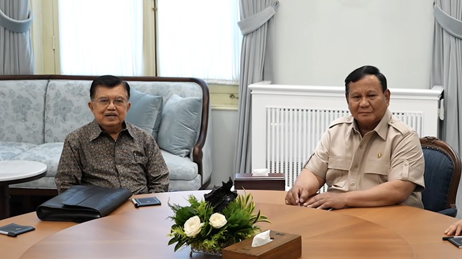 Presiden Prabowo Subianto terima Wakil Presiden ke-10 dan ke-12 RI Jusuf Kalla, Istana Merdeka, 11 Juni 2026. (YouTube/Sekretariat Presiden)