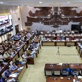 Suasana rapat kerja Komisi XI DPR RI. (CNBC Indonesia/Muhammad Sabki)