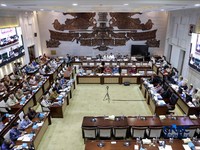 Suasana rapat kerja Komisi XI DPR RI. (CNBC Indonesia/Muhammad Sabki)