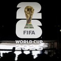 Tulisan FIFA World Cup 2026 terlihat di dalam MetLife Stadium pada tur stadion New York/New Jersey, Rabu (10/6/2026). (REUTERS/Jeenah Moon)