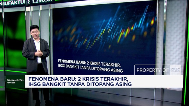 Fenomena Baru: 2 Krisis Terakhir, IHSG Bangkit Tanpa Ditopang Asing