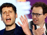 Foto Kolase CEO OpenAI, Sam Altman dan CEO Anthropic, Dario Amodei. (Dok. Reuters)