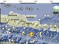 Gempa bumi mengguncang Jember, Jawa Timur dengan kekuatan 3,4 Magnitudo, kedalaman 81 Km pada Jumat (12/6/2026). (X/@infoBMKG)