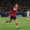 Hwang In-beom merayakan gol pertama untuk South Korea national football team saat menghadapi Czech Republic national football team pada laga Grup A FIFA World Cup 2026 di Estadio Guadalajara, Kamis (11/6/2026). (REUTERS/Amanda Perobelli)