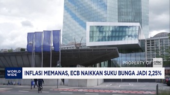 Inflasi Memanas, ECB Naikkan Suku Bunga Jadi 2,25%