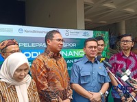 Menteri Perdagangan (Mendag) Budi Santoso saat ditemui di Kampus IPB, Bogor, Jumat (12/6/2026). (CNBC Indonesia/Martyasari Rizky)