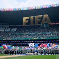 Pemandangan umum di dalam stadion menjelang pertandingan Grup A FIFA World Cup 2026 antara Mexico national football team dan South Africa national football team di Estadio Azteca, Kamis (11/6/2026). (REUTERS/Eloisa Sanchez)