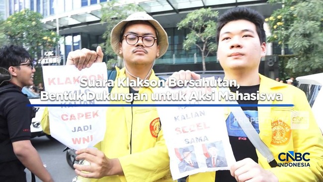 Suara Klakson Bersahutan, Bentuk Dukungan untuk Aksi Mahasiswa