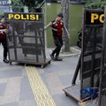 Suasana jelang demo mahasiswa di kawasan Bundaran HI, Jakarta, Jumat (12/6/2026). (CNBC Indonesia/Muhammad Sabki)