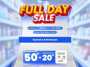 Hari Ini Transmart Full Day Sale! Langsung Merapat, Banjir Diskon 50% + 20%