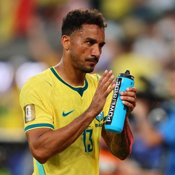 Danilo dari Brazil national football team menunjukkan reaksi usai pertandingan melawan Morocco national football team pada laga Grup C FIFA World Cup 2026 di MetLife Stadium, Sabtu (13/6/2026). (IMAGN IMAGES via Reuters/Caean Couto)