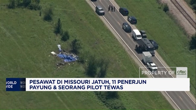 Video: Pesawat di Missouri Jatuh, 12 Orang Tewas