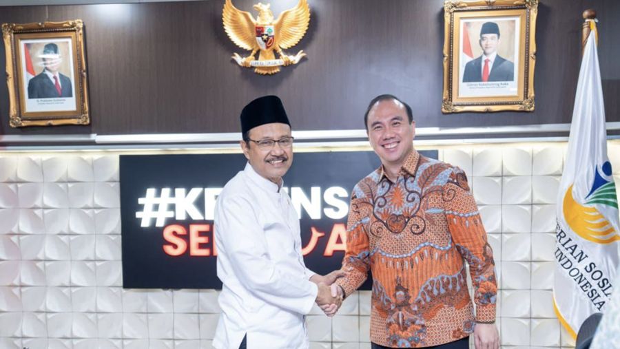 Kementerian Sosial memperkuat kepercayaan publik melalui mekanisme digitalisasi data penerima bantuan sosial (bansos). Salah satunya dengan menggunakan teknologi pengenalan wajah dari GoTo. (Dok Kemensos)
