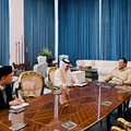 Presiden Prabowo Subianto menerima kunjungan kehormatan Menteri Negara Urusan Luar Negeri Qatar, Yang Mulia Sultan bin Saad Al-Muraikhi, di Istana Merdeka Jakarta, Senin, (15/6/2026). (Dok. BPMI Sekretariat Presiden)